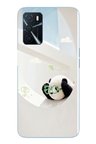 Oppo A16 Uyumlu Gözlüklü Panda Baskılı Silikon Kılıf