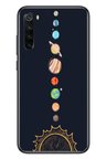 Redmi Note 8 Uyumlu Gezegenler Baskılı Silikon Kılıf