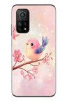 Xiaomi Mi 10 T Uyumlu Dalda ki Kuş Baskılı Silikon Kılıf