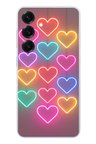 Samsung Galaxy S25 Uyumlu Neon Kalpler Baskılı Silikon Kılıf