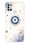 Samsung Galaxy A21S Uyumlu Şans Getiren Nazar Tasarımı Baskılı Silikon Kılıf