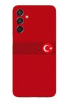 Samsung Galaxy M15 Uyumlu Türk Milli Takım Izgara Desenli Forma Baskılı Silikon Kılıf