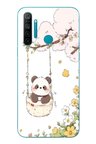 Realme 5i Uyumlu Sallanan Panda Baskılı Silikon Kılıf