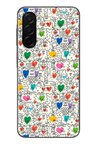 Samsung Galaxy A26 Uyumlu Kalp Çizgileri Karışık Baskılı Silikon Kılıf