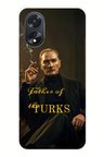 Oppo A38 Uyumlu Atatürk Father of the Turks Baskılı Silikon Kılıf
