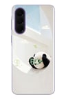 Samsung Galaxy A57 Uyumlu Gözlüklü Panda Baskılı Silikon Kılıf
