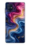 Samsung Galaxy M51 Uyumlu Renk Katranı Baskılı Silikon Kılıf