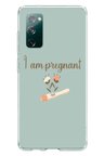 Samsung Galaxy S20 FE Uyumlu I'm Pregnant Baskılı Silikon Kılıf