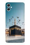 Samsung Galaxy A05 Uyumlu Kabe Umre ve Kuşlar Baskılı Silikon Kılıf