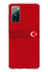 Samsung Galaxy S20 FE Uyumlu Türk Milli Takım Izgara Desenli Forma Baskılı Silikon Kılıf