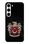 Samsung Galaxy S23 Uyumlu Türk Sembolü Kurt ve Bayrak Desenli Baskılı Silikon Kılıf