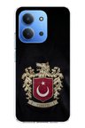 Redmi 15C Uyumlu Türk Sembolü Kurt ve Bayrak Desenli Baskılı Silikon Kılıf