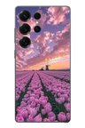 Samsung Galaxy S25 Ultra Uyumlu Lale Bahçesi Baskılı Silikon Kılıf