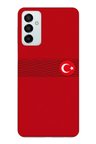 Samsung Galaxy M14 Uyumlu Türk Milli Takım Izgara Desenli Forma Baskılı Silikon Kılıf