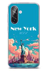 Samsung Galaxy A56 Uyumlu Özgürlük Heykeli New York Baskılı Silikon Kılıf