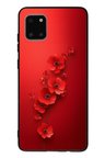 Samsung Galaxy Note 10 Lite Uyumlu Kırmızı Kardelenler Baskılı Silikon Kılıf