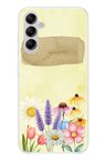 Samsung Galaxy A14 Uyumlu Sulu Boya Dokulu Vazoda Çiçek Desenli Baskılı Silikon Kılıf