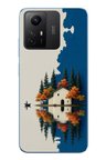 Redmi Note 12S Uyumlu Sonbahar Evi Baskılı Silikon Kılıf