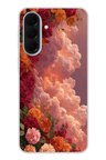 Samsung Galaxy A37 Uyumlu Güller ve Bulutlar Baskılı Silikon Kılıf
