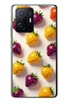 Xiaomi Mi 11 T-11 T Pro Uyumlu Sarı Kırmızı Çilekler Baskılı Silikon Kılıf