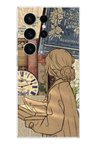 Samsung Galaxy S26 Ultra Uyumlu Retro Gazete Kadın Tasarımlı Baskılı Silikon Kılıf