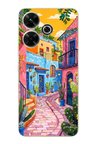 Redmi 13 Uyumlu Renkli Sanat Sokak Silikon Kılıf Baskılı Silikon Kılıf