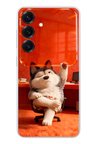 Samsung Galaxy S25 Uyumlu Keyifli Köpek Baskılı Silikon Kılıf