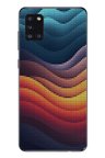 Samsung Galaxy A31 Uyumlu Noktalı Renkler Baskılı Silikon Kılıf