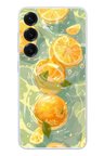 Samsung Galaxy S25 Uyumlu Limonlar Pastel Baskılı Silikon Kılıf