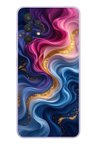 Samsung Galaxy A32 Uyumlu Renk Katranı Baskılı Silikon Kılıf