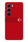 Infinix Hot 60 - Hot 60i Uyumlu Türk Milli Takım Izgara Desenli Forma Baskılı Silikon Kılıf