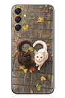 Samsung Galaxy A24 Uyumlu Kalp Kuyruklu Kediler Baskılı Silikon Kılıf