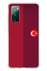 Samsung Galaxy S20 FE Uyumlu Türk Milli Takım Parçalı Forma Baskılı Silikon Kılıf