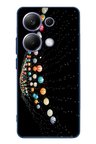 Poco X7 Pro Uyumlu Gezegenlerin Dansı Baskılı Silikon Kılıf