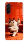 Samsung Galaxy A36 Uyumlu Keyifli Köpek Baskılı Silikon Kılıf