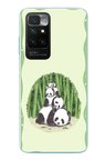Redmi 10 2022 Uyumlu Panda Ailesi Baskılı Silikon Kılıf