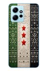 Redmi Note 12 4G Uyumlu Suriye Bayrağı Dokuma Baskılı Silikon Kılıf