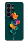 Samsung Galaxy S26 Ultra Uyumlu Modernizimin Çicekleri Baskılı Silikon Kılıf