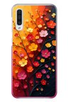 Samsung Galaxy A50 Uyumlu Sonbahar Çiçekleri Baskılı Silikon Kılıf