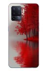 Oppo Reno 5 Lite Uyumlu Sonbahar Gölü Baskılı Silikon Kılıf