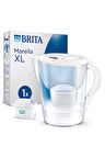 2 ADET  Brita Marella XL Filtreli Sürahi PRO - Beyaz, 3,5 lt