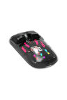 3 ADET  Everest SM-BT89 OPAL Şarj Edilebilir Sessiz Siyah Transparan RGB 2in1 2BT ve 2.4GHz Kablosuz Mouse