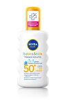 4 ADET   Nivea Sun Çocuk Güneş Spreyi Hassas Koruma SPF 50+ 200 ml