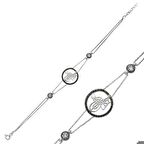 Gümüş Tuğralı Kadın Bileklik