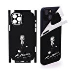 İphone 16 Pro Max için full kaplama sticker çizilme engelleyici arka yan kaplama ATATÜRK 3