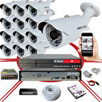 BS 748IP 6 Megapiksel 2590x1940 IP Kamera Güvenlik Kamerası Seti 13'lü