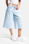 Kadın Ice 4s6-3 Süper Baggy Fit Maxi Boy Bermuda Denim Şort
