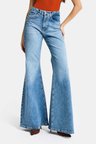 Kadın Mavi 4s6-4 Flare Fit Komfort Kumaş Denim Jean