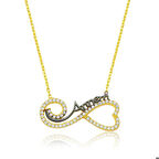 Gümüş Kalpli Sonsuzluk Annem Kolye