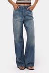 Kadın T.Kot Rengi 4w6-31 Low Rise Straight Fit Denim Jean